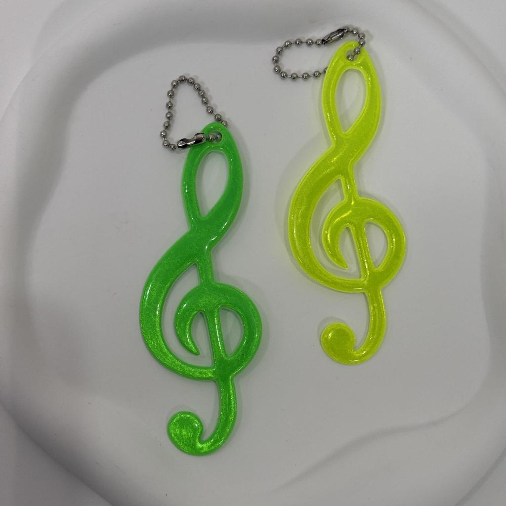 Reflektierender Schlüsselanhänger-Anhänger mit Musiknote - 13-farbiges Sternenbeobachtungs-Accessoire für Taschen und Geschenke