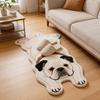 Pet Theme Rug Dog Shaped Rug Decorative Carpet Animal Floor Mat Cute Entryway Mat  Bedroom Decor
