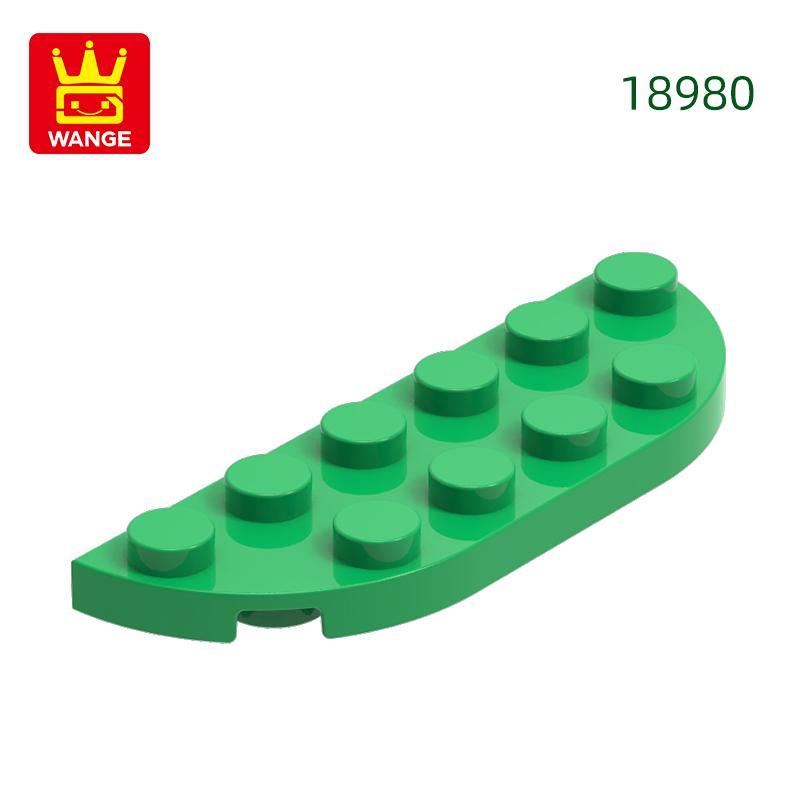 Non-Toxic 69Pcs/Lot 18980 Plate Round Corner 2X 6 Double Block Moc Color Accessories Compatible With Brick Diy Children Toy Assembly