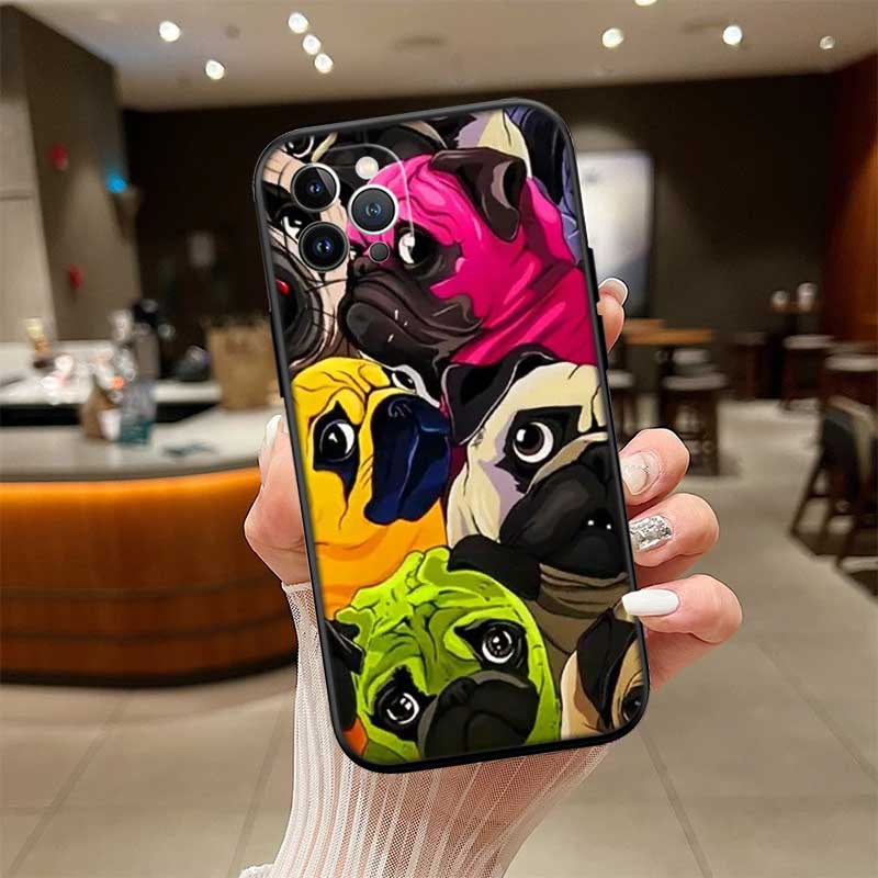 Cute Pug Dog New High-End Shell Phone Case for OPPO A3 Pro A72 A74 A76 A77 A77S A78 A79 A94 A95 A18 A40M A58