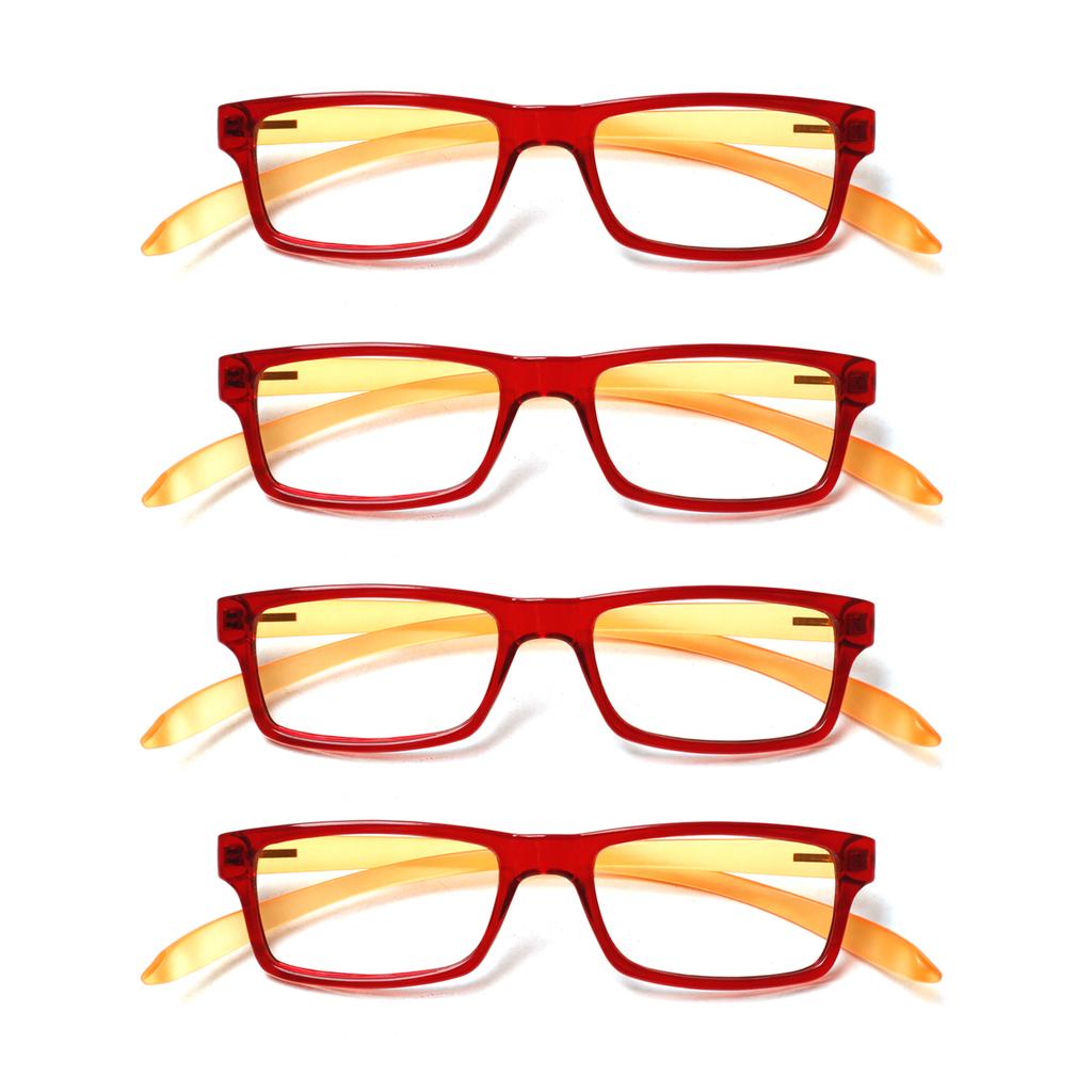 Turezing Rectangular Reading Glasses For Women Soft Temples Hanging Neck Design Comfortable Hd Clear Lens Prescription Eyewear