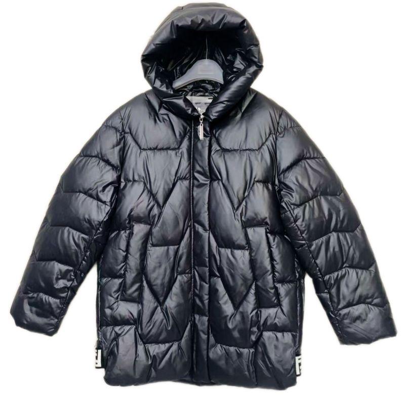 Trade Exported To Russia Original Single Tail Goods Hood Down Cotton Cold Protective Clothing Women Mid-Length Warm Cotton-Padded Coat Thick Winter
