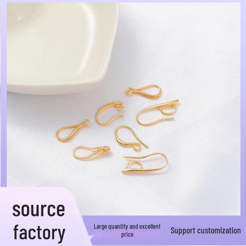 

18K Gold-Filled Color-Preserving Ear Hooks, Wires, Studs, and Dangles for DIY Handmade Jewelry