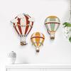 3Pcs Wooden Hot Air Balloon Wall Art Hand-Painted Rustic Hanging Decor for Bedroom Classroom Christmas Cute Nursery Ornament Boho Home Accent