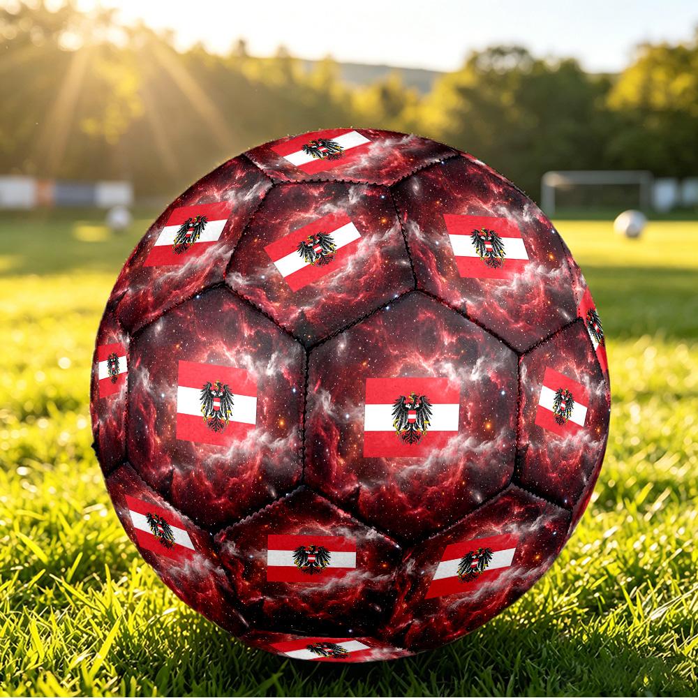 Austria Football Printed Size 5 Soccer Ball Wear Resistant Standard Adult Training Football Fan Gift for Indoor Outdoor Match Sports