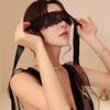 Elegant Lace Embroidered See-Through Eye Mask with Adjustable Straps for Adults
