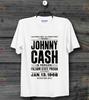 Jonny Cash 60s Folson State Prison Gig Poster Retro Vintage Unisex T Shirt B166