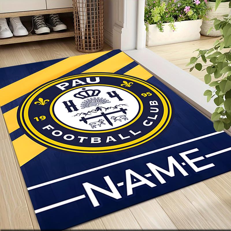 Custom Name Lion Crest Emblem Carpet Rug Customizable Soft Washable Anti-Slip Home Living Room Sofa Mats Personalized Rug. 0909231