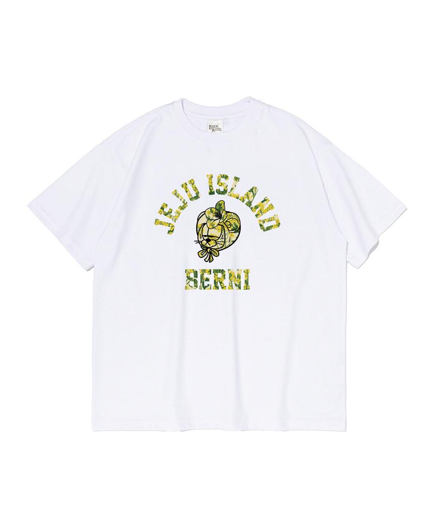 BERNI Jeju Emblem Graphic Short Sleeve T-Shirt (White)