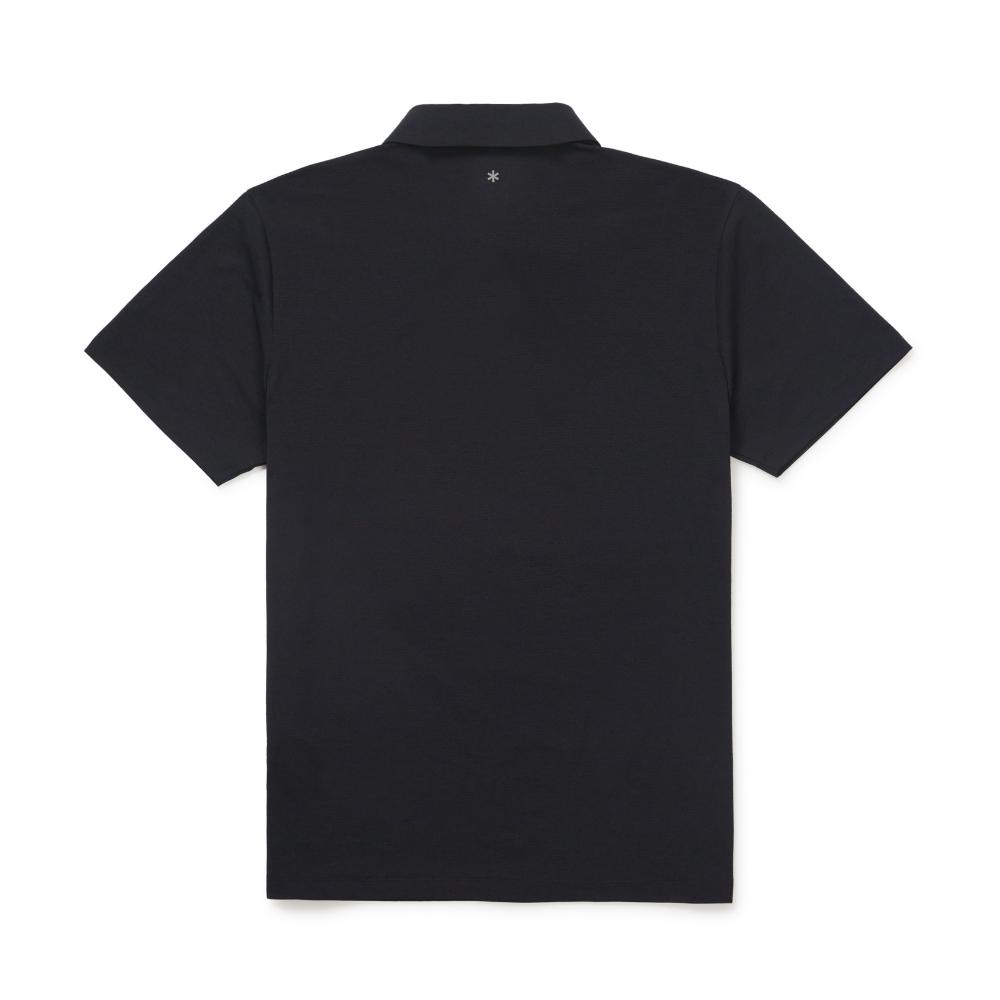 [Snowpeak] Quick Dry Air Hole Short Sleeve Polo T-shirt Dark Charcoal (S26MMTPS58)