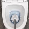 Nagelfreier Toilettenbürstenhalter Ständer Wandmontiert Langlebiges Toilettenbürsten-Set Nylonborsten Kein Bohren Boden-Toilettenreinigungswerkzeug