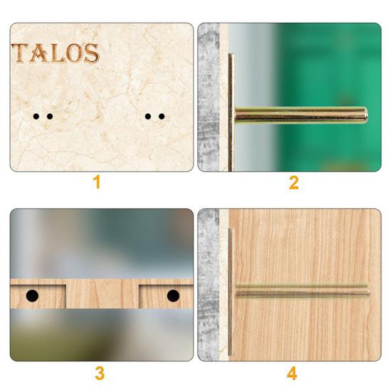 High-Strength Steel Floating Frame Holder for Cabinets Shelves T-Shaped Invisible Design Bookshelf Support Easy Installation DIY Professional Use