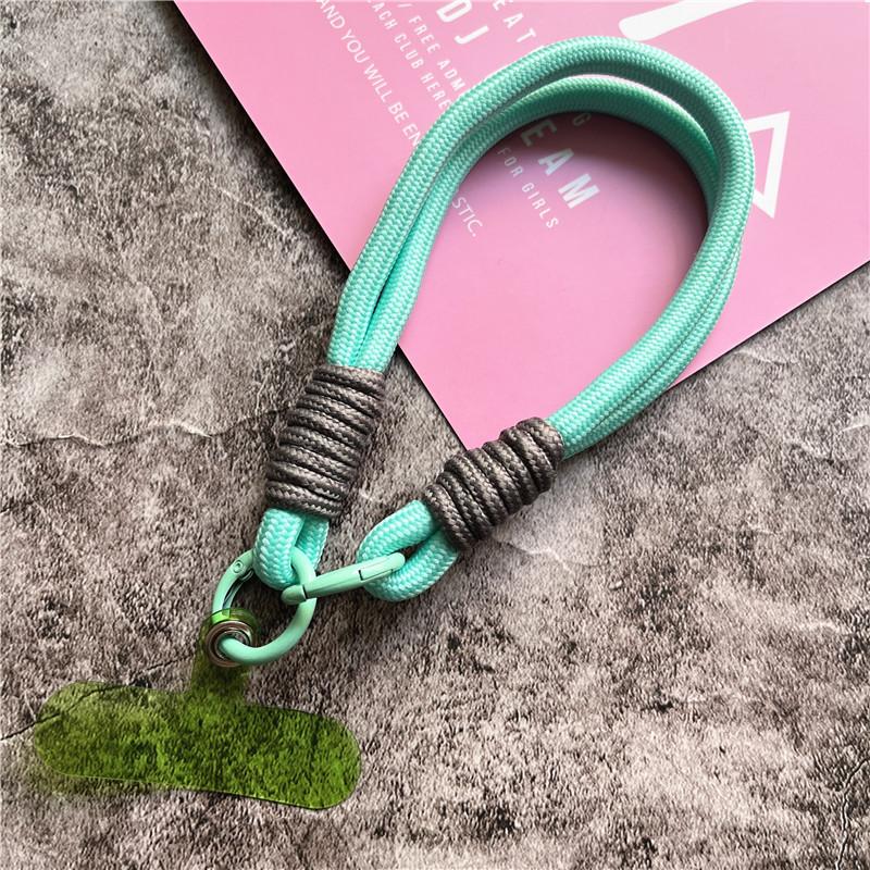 Keychain Metal Key Ring Accessories Colorful Car Keychain For Bags Charm Portable Key Chain Anti-fall Wrist Strap Couple Lanyard
