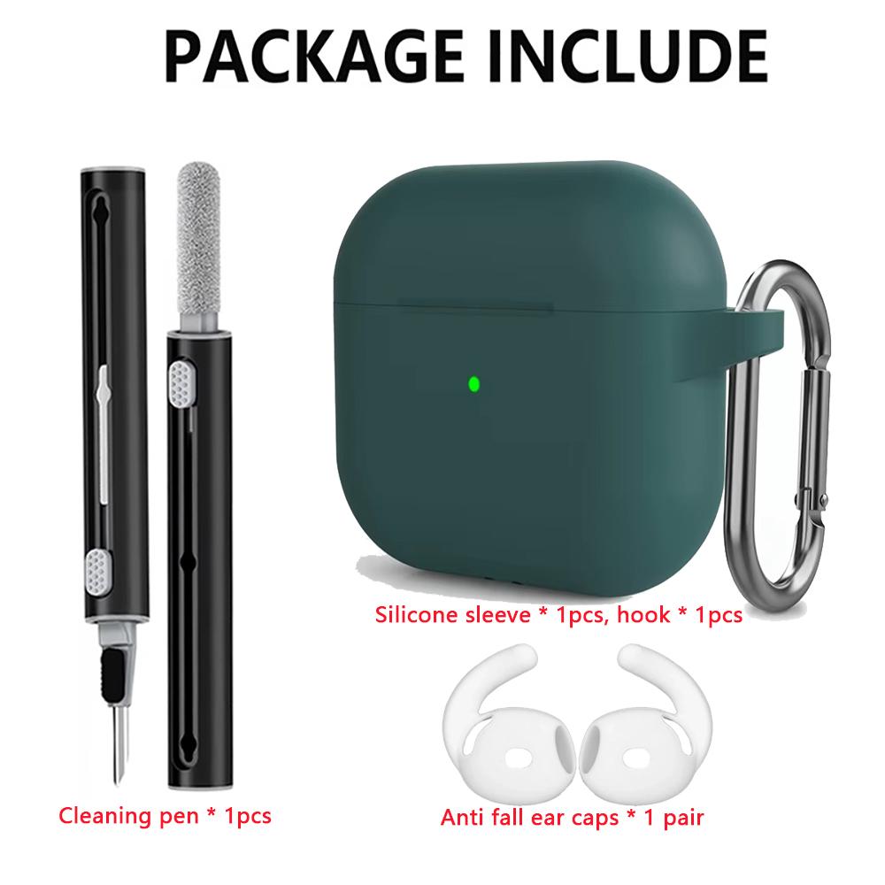 Custodia Kit Per Apple Airpods 4 Custodia accessori auricolari Copertura Protettiva in Silicone Morbido silicone per custodia Apple air pods 4