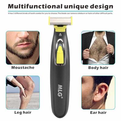 One Blade Hybrid-Elektro-Trimmer-Rasierer, USB wiederaufladbar, wasserdichter Bartpflege-Körperhaarschneider für Männer und Frauen