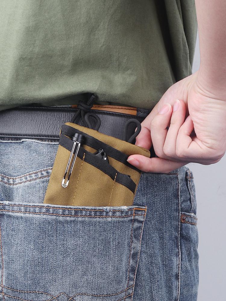 Mini EDC Pouch Multifunctional Outdoor Sports Camping Hiking Purse Wear-resistant for Camping Hiking Mountaineering