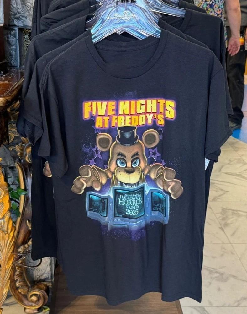 

Universal HHN Halloween Horror Nights 2025 FNAF Five Nights At Freddys Shirt Unisex T-Shirt S