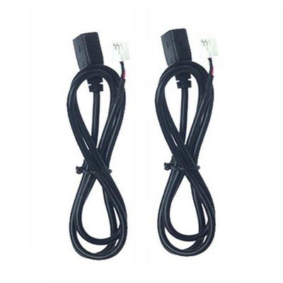 2pcs Car Stereo Audio USB Port Panel Extension Cable Adapter 4Pin+6Pin Connector