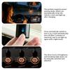 AABIA1 For Benz Car Rearview Mirror Decor Acrylic Retro Light Atmosphere Light Interior Decoration CLS SLK Sport ML C200 C260 C300 W205