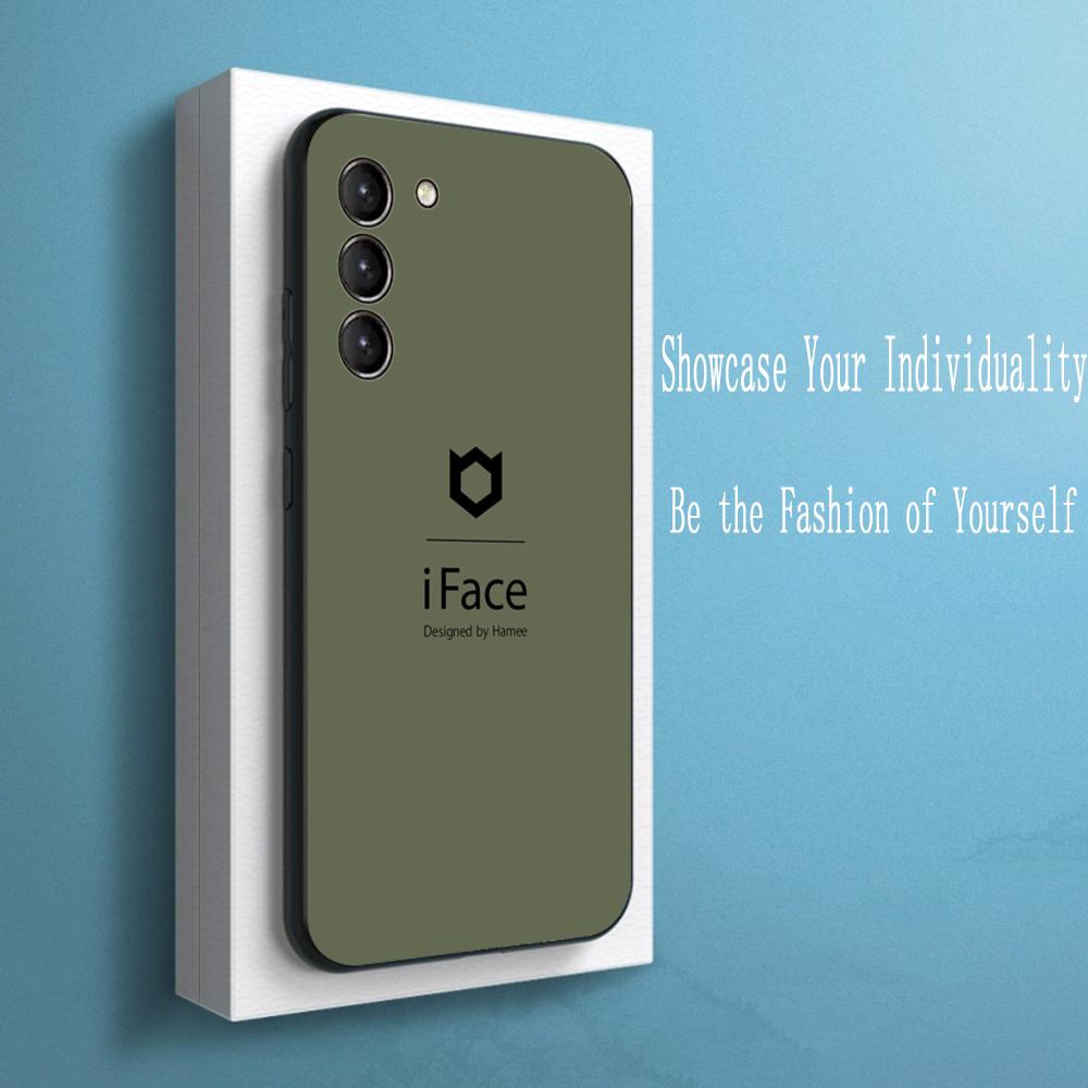 

Fashion logo i-iFaceS Cute design Phone Case For Samsung Galaxy S26 S25 S24 S23 S22 S21 Plus Ultra Note20 Soft Black Galaxy S20+