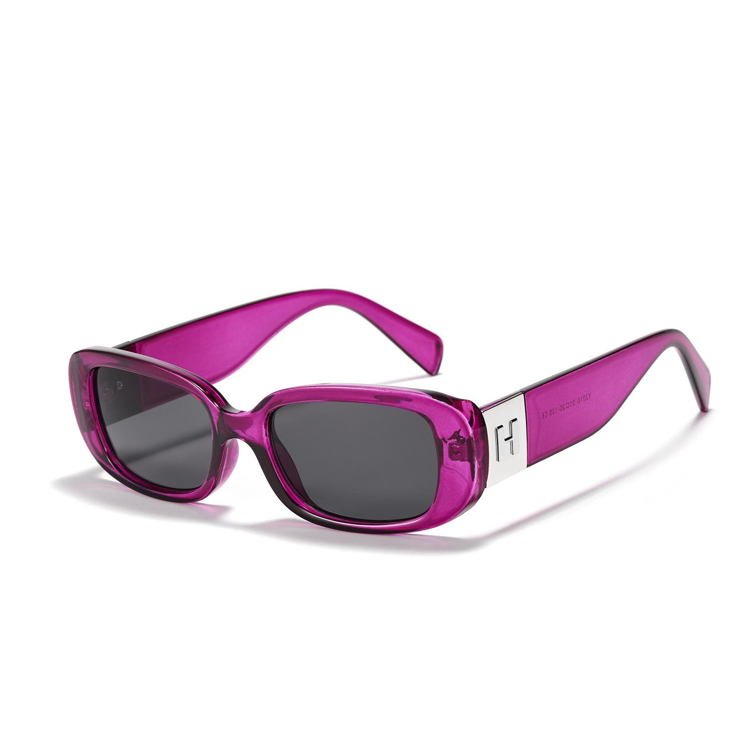 

Персонализированные очки Мужские Y2010-H Солнцезащитные очки с буквой Квадратная узкая оправа Персонализированные солнцезащитные очки Женские