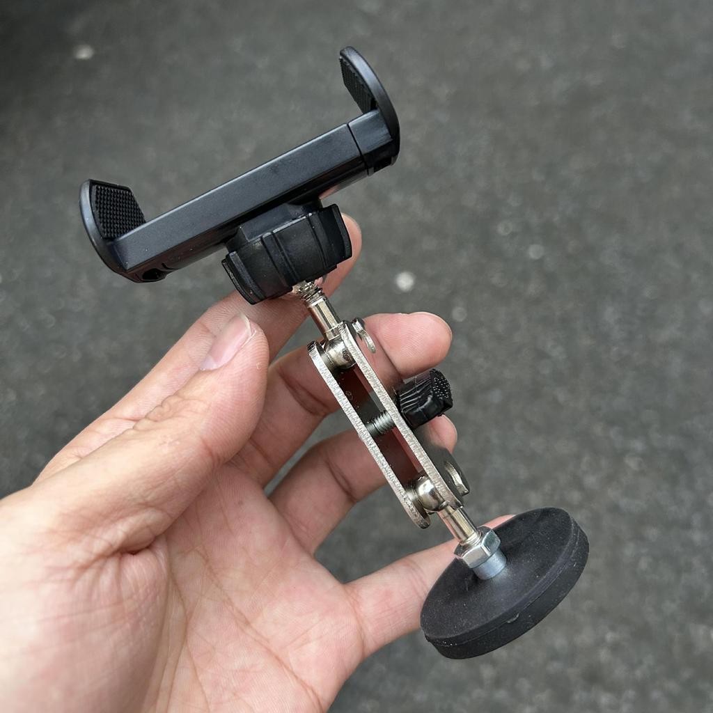 360° Rotating Magnetic Phone Holder with Metal Flex Arm for Outdoor Broadcasts