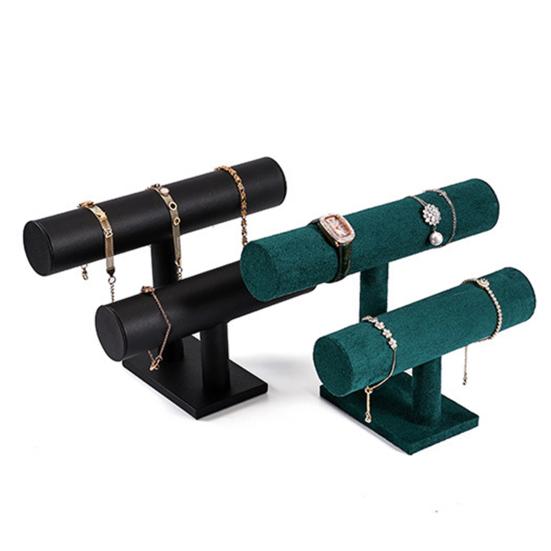 Doppelstöckiger Armbandständer, horizontaler Uhrenständer für den Schreibtisch, für die Kommode im Schlafzimmer