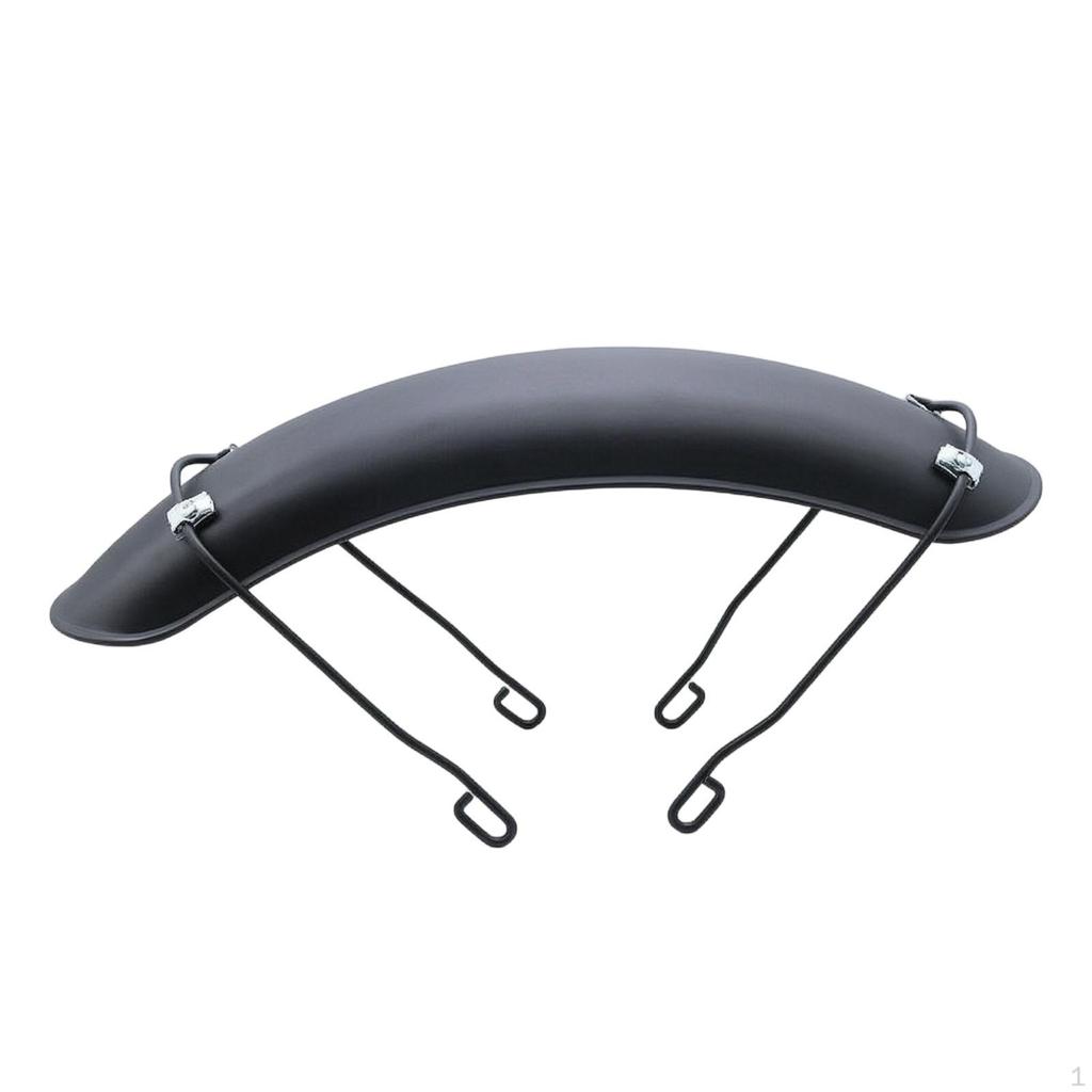 Front Motorcycle Mudguard Universal with Mounting Stays Matte Black Wheel
