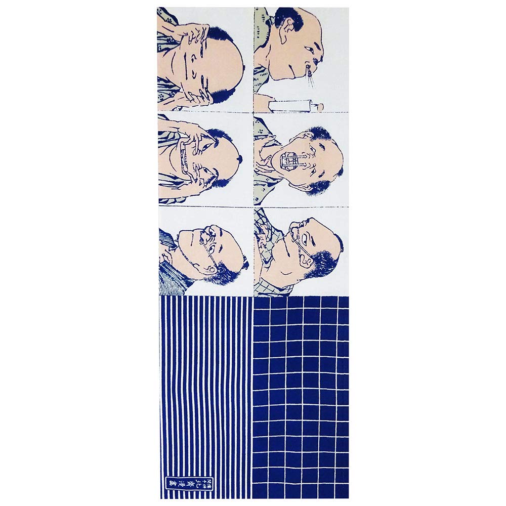

Geisodo Tenugui Hokusai Facial Expressions T-11