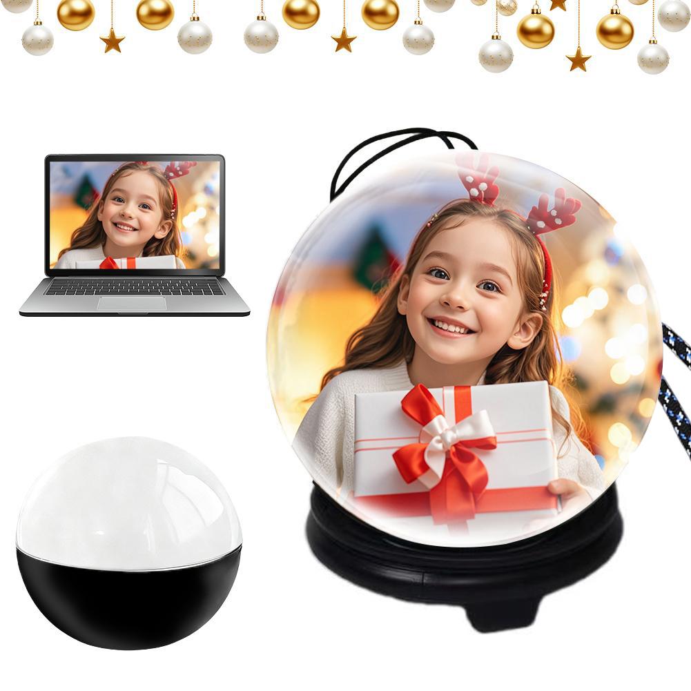 3D Crystal Ball Video Player Audio Video Display Electronic Ball Memory Ball Birthday Gift Souvenir For Family And Friends