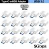 For Mobile Phone USB Female to Type C Male Adapter OTG 15.5CM Long Cable For Samsung S20 Huawei OTG Data Cable Converter