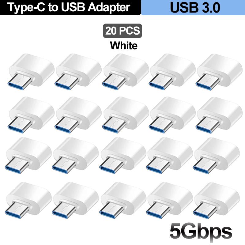 For Mobile Phone USB Female to Type C Male Adapter OTG 15.5CM Long Cable For Samsung S20 Huawei OTG Data Cable Converter
