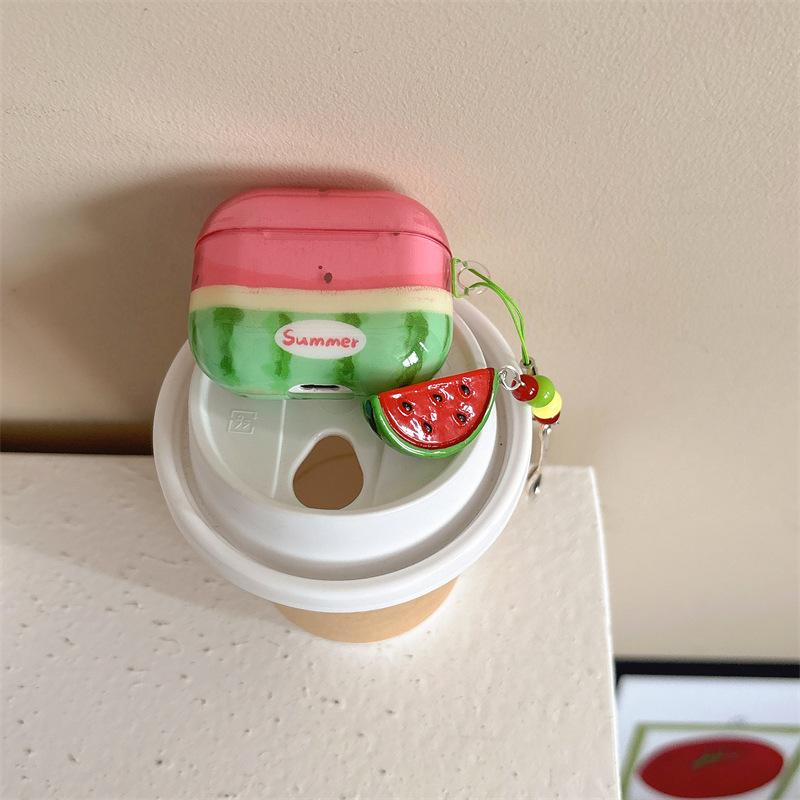 Creative Watermelon for AirPods1 Apple Bluetooth Wireless Headset Case Protective Cover 1/1/1 Generation Pro1 Pendant