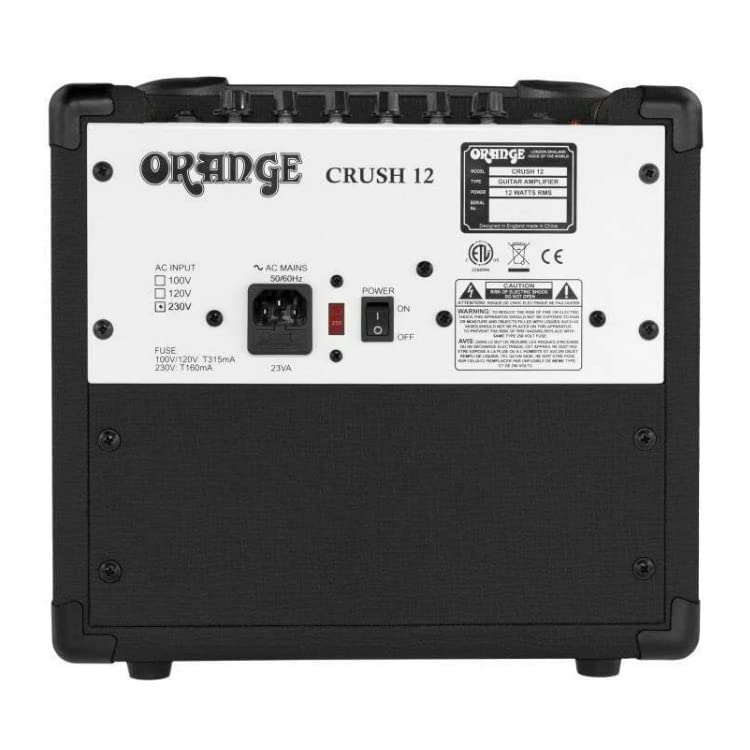 Amplificator de chitară ORANGE Crush 12W 1 x Combo Amplificator de chitară CRUSH 12 Negru 6"