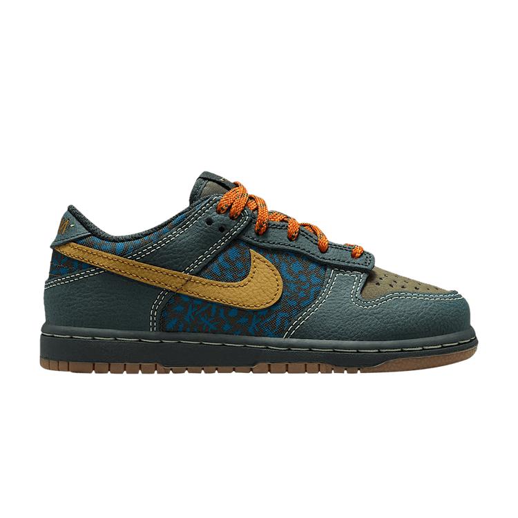 

Nike Dunk Low PS Морские водоросли Охра Хаки Детские кроссовки Зеленый Хаки Зеленый-Бездна IH4043-364 35