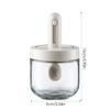 Moisture-Proof Glass Spice Jar Kitchen Seasoning Jar With Spoon Set Seasoning Box Canister Sugar Storage Pots Salt Container