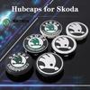 4 st 55 mm 65 mm bilfälgkapslar navkapslar fälgskydd för Skoda Octavia Rapid Kodiaq Karoq Fabia Kamiq Superb Derivativ