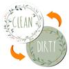 Double-Sided Magnetic Dishwasher & Refrigerator Decoration Stickers