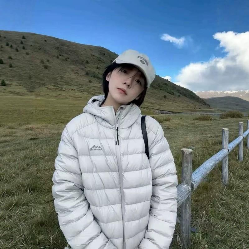 226 Padded Cotton Jacket Unisex Short Loose Hooded Lightweight Winter Coat
