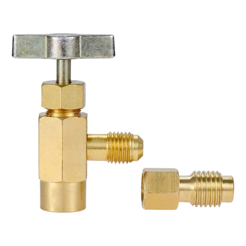 Convenient Metal Dispenser Tool Kit R134A Cooling Agent Can Opener Reliable Metal Valves Bottle Opener Metal Material