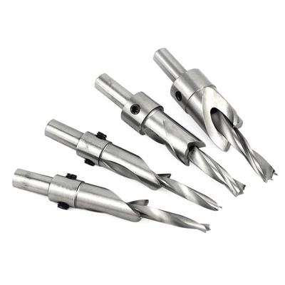 3mm-8mm Countersunk Head Salad Drill Flat Bottom Drill Bit High Speed Steel Woodworking Drill Bit Hole Cutter Punch Tools