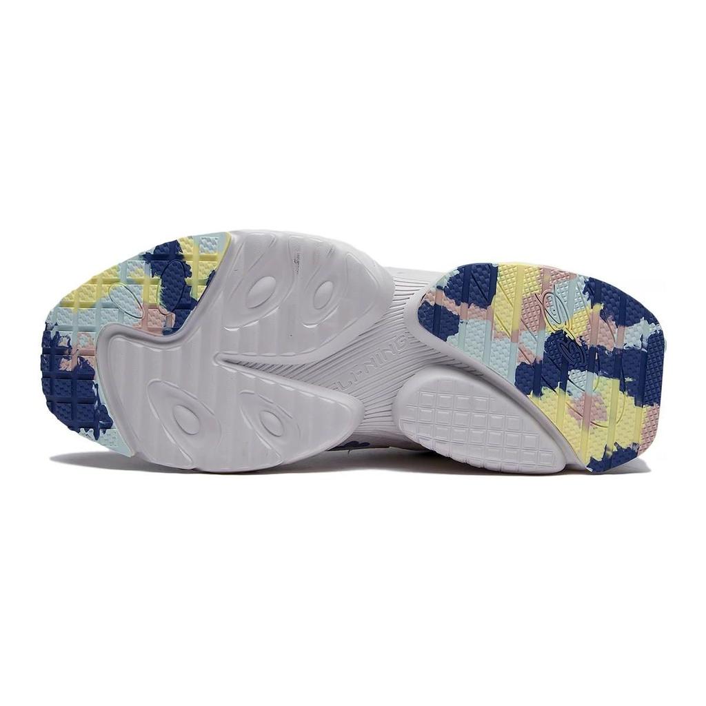 Li Ning Youth  Childrens Nebula Comfortable Versatile Shock Absorbing Casual Shoes Kids Casual Shoes Gray Purple YKCS106-4