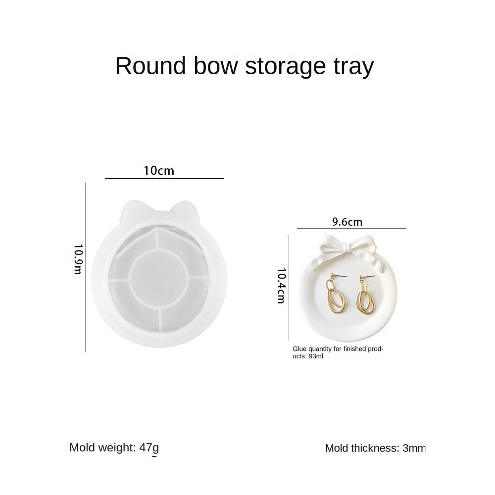 Vassoio portaoggetti rettangolare Stampo in silicone Stampi per colata in resina vuoti Decorazione della casa