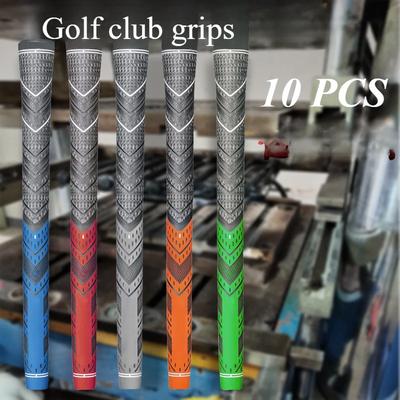 Wieloskładnikowy grip golfowy z kauczuku naturalnego, typ standardowy, kontrola w każdych warunkach pogodowych, trener swingu, 10 szt.