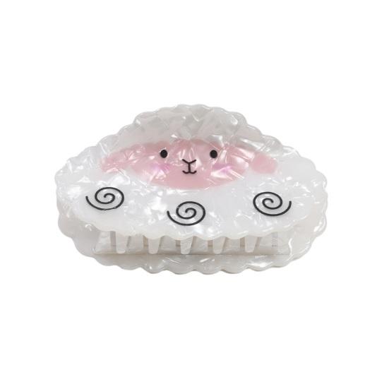 

Hair Claw Cartoon Cat Puppy Shape Back Head Shower Clip Strong Grip Medium Size Shark Hair Claw Versatile Hair Accessory D