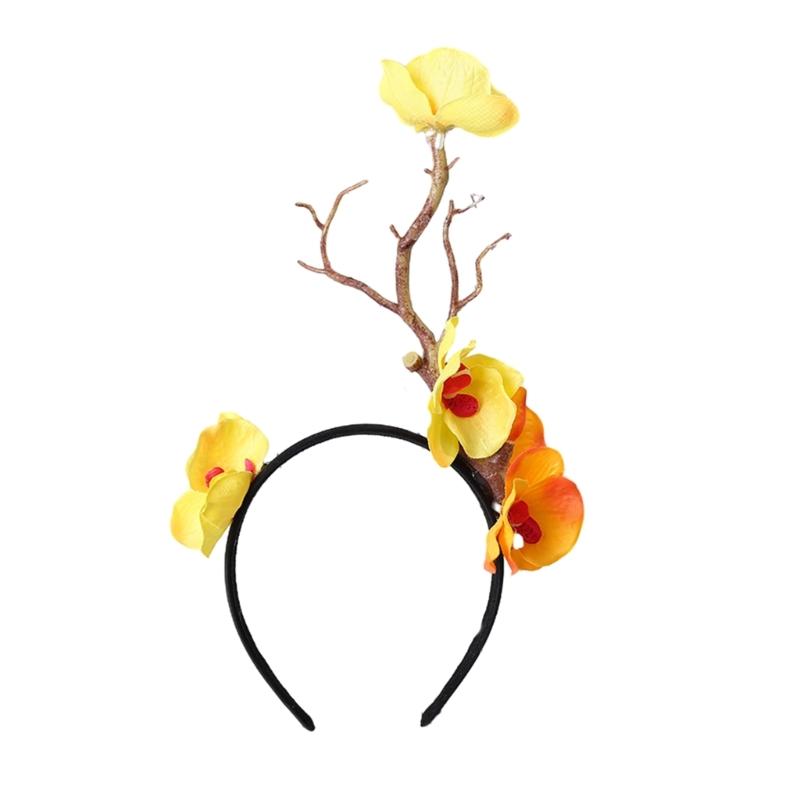 Cute Tree Branch Reindeer Antler Hair Hoop Women Photography Makeup Headband for Christmas Party Hair Accessories