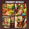 719PCS Flower House Building Block Toy Set City Street View Assembly Puzzle Bricks Model with LED Light Desktop Decoration Gifts