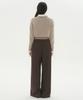 MUSINSA STANDARD WOMAN Women'S Waist Strap Deep Tuck Wide Slacks [Khaki Brown]