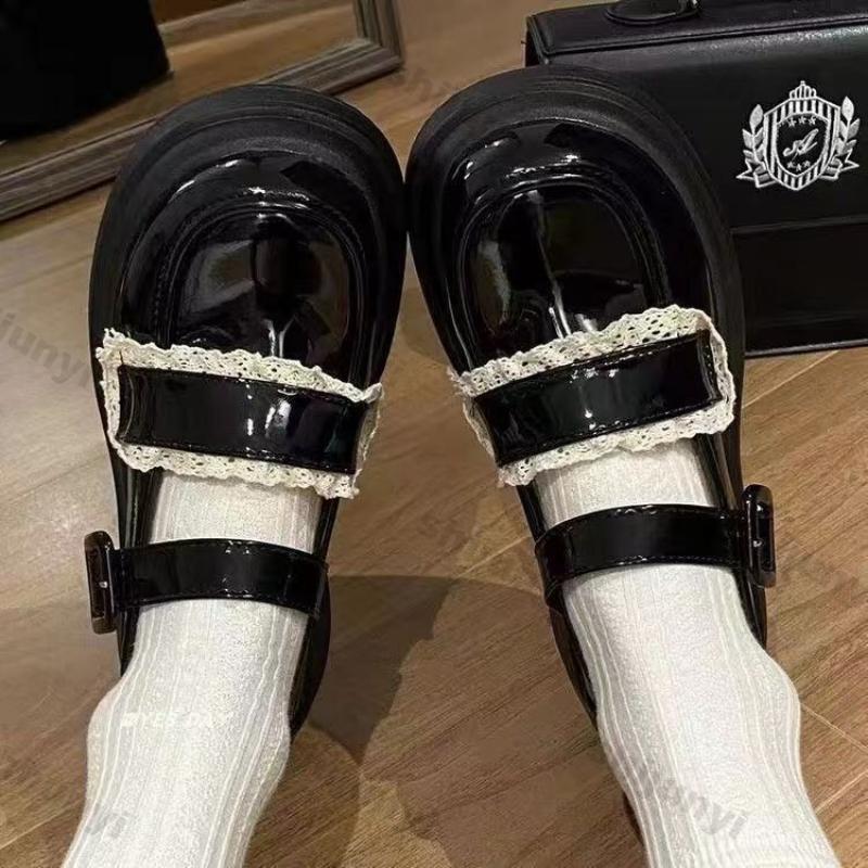 Fashion Women Platfrom Mary Jane Shoes Women Fashion Designer Shallow Single Shoes Spring Autumn Ladies Thick Soled Elegant Party Pumps