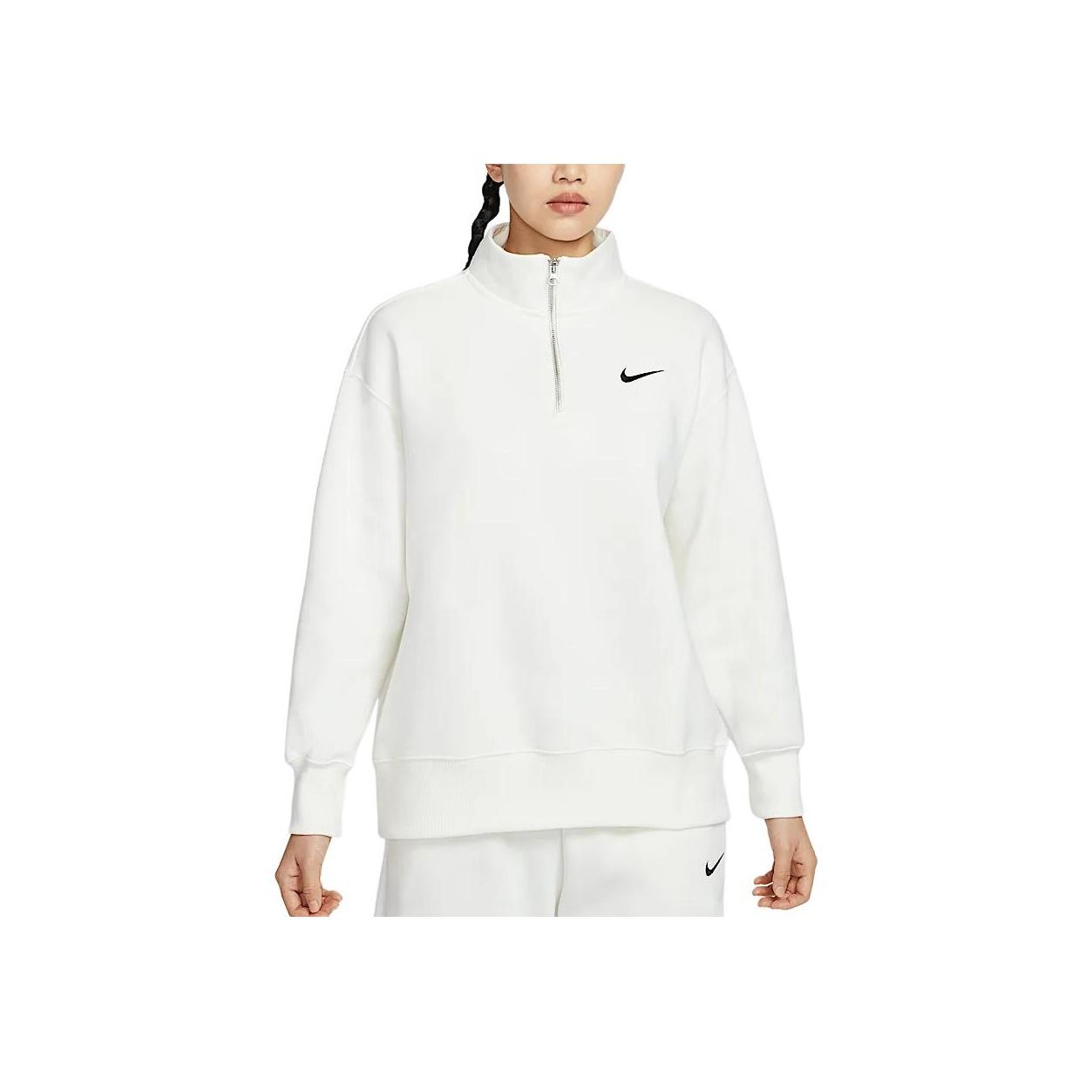 

Nike Спортивная одежда Phoenix Fleece Soft Loose Plush Sweatshirt Women tops Sail Black HJ0932-133 L